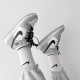 Nike Air Jordan 1 Mid Light Smoke Grey Dam/Herr 554724-092 Skor