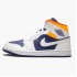 Nike Air Jordan 1 Mid Royal Blue Laser Orange Dam/Herr 554724-131 Skor