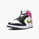 Nike Air Jordan 1 Mid White Black Cyber Pink Herr CZ9834-100 Skor