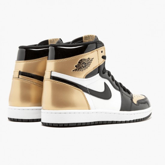 Nike Air Jordan 1 Retro Gold Toe Dam/Herr 861428-007 Skor