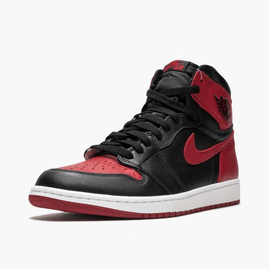 Nike Air Jordan 1 Retro High OG Banned Bred Dam/Herr 555088-001 Skor