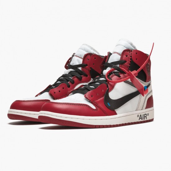 Nike Air Jordan 1 Retro High Off-White Chicago Dam/Herr AA3834-101 Skor