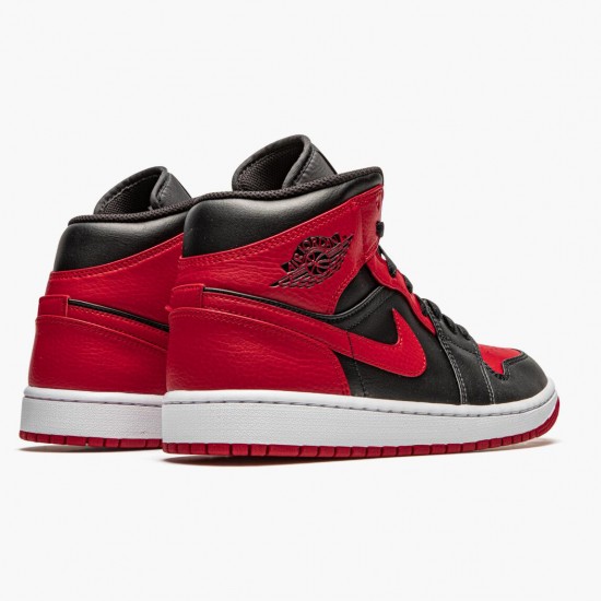 Nike Air Jordan 1 Mid Banned 2020 Dam/Herr 554724-074 Skor