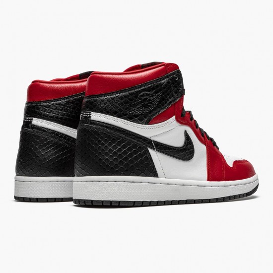 Nike Air Jordan 1 High Retro Satin Snake Dam/Herr CD0461-601 Skor