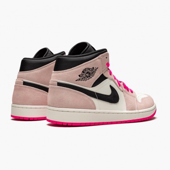 Nike Air Jordan 1 Mid Crimson Tint Dam/Herr 852542-801 Skor