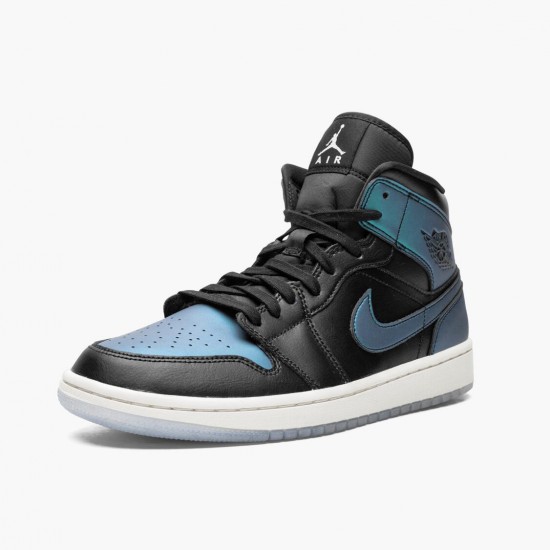 Nike Air Jordan 1 Mid Iridescent Black Dam/Herr BQ6472-009 Skor