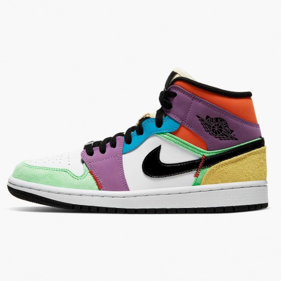 Nike Air Jordan 1 Mid SE Multicolor Herr CW1140-100 Skor