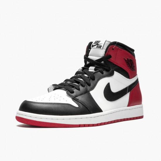 Nike Air Jordan 1 Retro High Black Toe Herr 555088-184 Skor