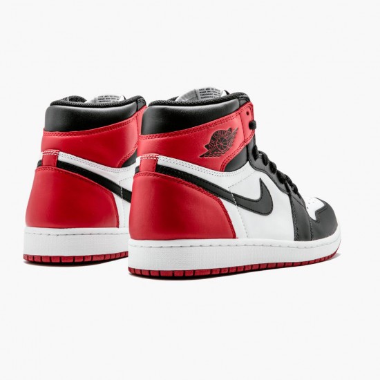 Nike Air Jordan 1 Retro High OG Black Toe Herr 555088-125 Skor