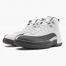Nike Air Jordan 12 Retro White Dark Grey Herr 130690-160 Skor