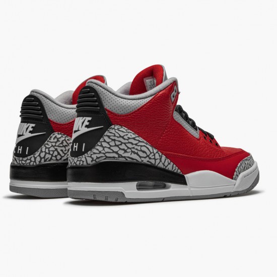 Nike Air Jordan 3 Retro Fire Red Cement Herr CU2277-600 Skor