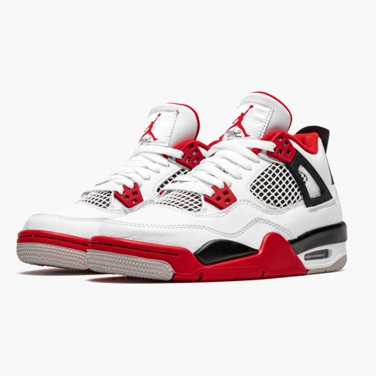 Nike Air Jordan 4 Retro OG GS Fire Red 2020 Herr 408452-160 Skor