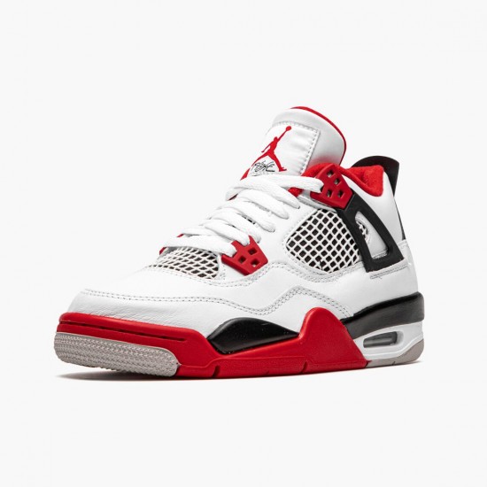 Nike Air Jordan 4 Retro OG GS Fire Red 2020 Herr 408452-160 Skor