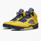 Nike Air Jordan 5 Retro Michigan 2019 AmarilloCollege Navy Dam/Herr CQ9541-704 Skor