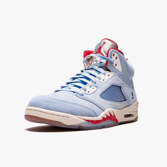 Nike Air Jordan 5 Retro Trophy Room Ice Blue Dam/Herr CI1899-400 Skor