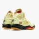 Off-White x Nike Air Jordan 5 Retro Sail Herr DH8565-100 Skor