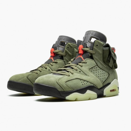 Travis Scott x Nike Air Jordan 6 Retro Olive Dam/Herr CN1084-200 Skor