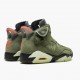 Travis Scott x Nike Air Jordan 6 Retro Olive Dam/Herr CN1084-200 Skor