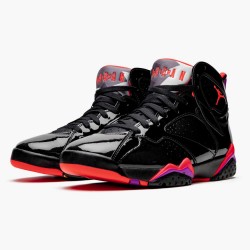 Nike Air Jordan 7 Retro Black Patent Dam/Herr 313358-006 Skor