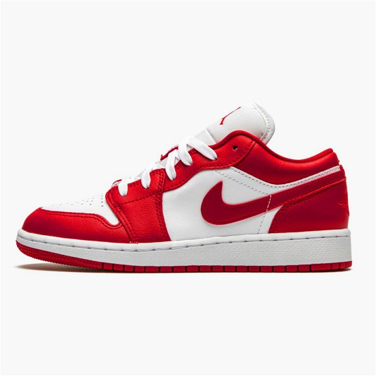 Jordan 1 Low Gym Red White Gym Röd/Gym Röd-Vit Jordan Skor