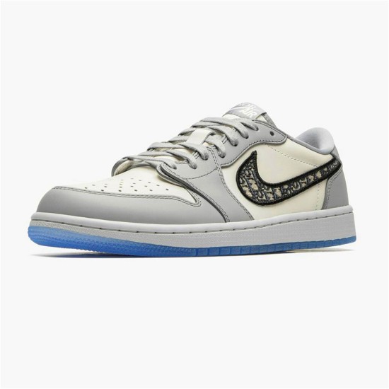 Jordan 1 Low Dr Grå/Svart-Sail Jordan Skor