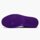 Jordan 1 Low Court Purple Black Court Lila/Svart-Vit Jordan Skor