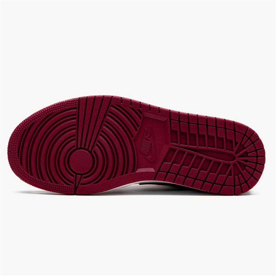 Jordan 1 Low Noble Red Noble Röd/Svart-Vit-Noble Röd Jordan Skor