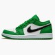 Jordan 1 Low Pine Green Pine Grön/Svart-Vit Jordan Skor