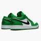 Jordan 1 Low Pine Green Pine Grön/Svart-Vit Jordan Skor