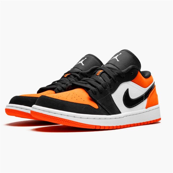 Jordan 1 Low Shattered Backboard Orange/Vit/Svart Jordan Skor