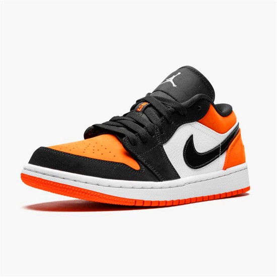 Jordan 1 Low Shattered Backboard Orange/Vit/Svart Jordan Skor