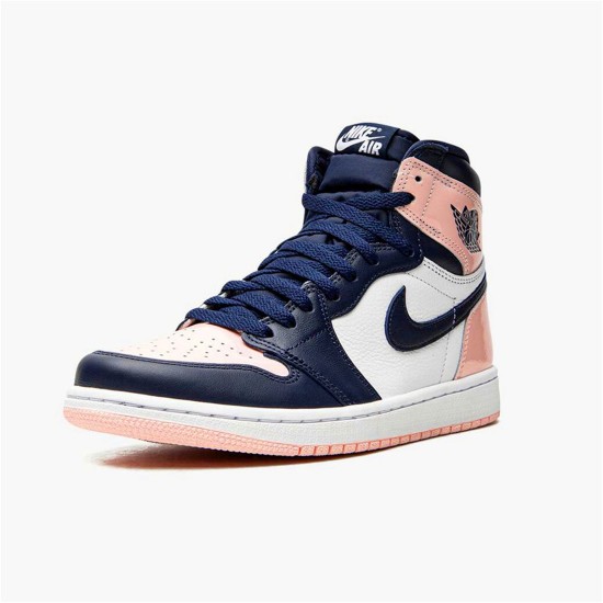 Jordan 1 High OG Atmosphere Atmosphere/Vit-Laser Rosa-Obsidian Jordan Skor