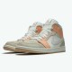 Jordan 1 Mid Milan Sail/Light Bone-String-Shimmer Jordan Skor