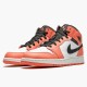 Jordan 1 Mid Pink Quartz Rosa Quartz/Dark Smoke Grå-Whit Jordan Skor