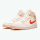 Jordan 1 Mid SE Corduroy Sail Sail/Orange Quartz-Vit-Orange Jordan Skor