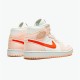 Jordan 1 Mid SE Corduroy Sail Sail/Orange Quartz-Vit-Orange Jordan Skor