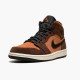 Jordan 1 Mid SE Dark Chocolate Dark Chocolate/Archaeo Brun/Svart/Crimson Bliss Jordan Skor