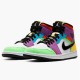 Jordan 1 Mid SE Multi-Color Vit/Svart-Lightbulb-Team Orange Jordan Skor