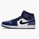 Jordan 1 Mid Obsidian Sanded Purple Obsidian/Sanded Lila-Vit Jordan Skor