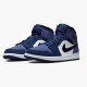 Jordan 1 Mid Obsidian Sanded Purple Obsidian/Sanded Lila-Vit Jordan Skor