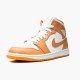 Jordan 1 Mid Tan Gum Hemp/Gum Gul/Vit Jordan Skor