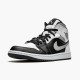 Jordan 1 Mid White Shadow Svart/Medium Grå-Vit Jordan Skor