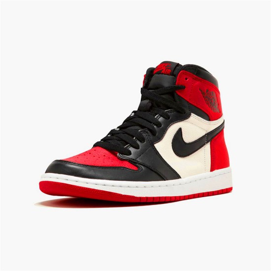 Jordan 1 High Bred Toe Gym Röd/Svart-Summit Vit Jordan Skor