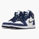 Jordan 1 High COJP Midnight Navy (2020) Vit/Metallic Silver-Midnight Navy Jordan Skor