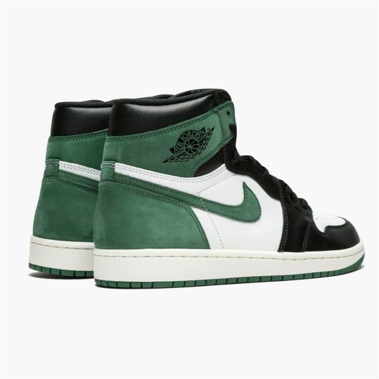 Jordan 1 High Clay Green Summit Vit/Clay Grön-Svart Jordan Skor