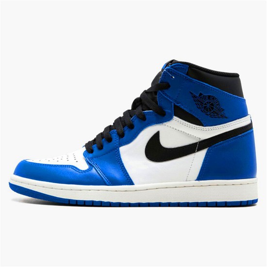 Jordan 1 High Game Royal Game Royal/Svart-Summit Vit Jordan Skor