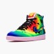 Jordan 1 High J Balvin Multi-Color/Svart-Rosa Foam-Multi-Color Jordan Skor