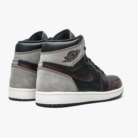 Jordan 1 High Light Army Rust Shadow Patina Svart/Grå-Rust Jordan Skor