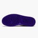 Jordan 1 High Court Purple White Court Lila/Vit-Svart Jordan Skor