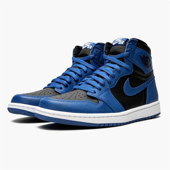 Jordan 1 High OG Dark Marina Blue Dark Marina Blå/Svart-Vit Jordan Skor